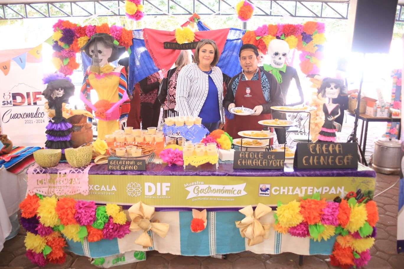 Chiautempan presente en Muestra Gastronómica organizada por el SEDIF